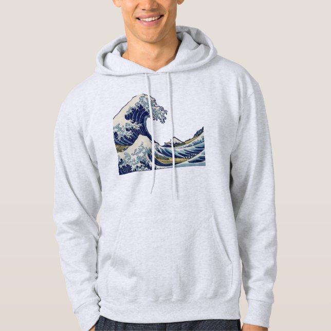Underbar Wave Kanagawa japansk målning Sweatshirt (Framsida)
