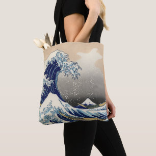 Underbar Wave Kanagawa japansk målning Tygkasse