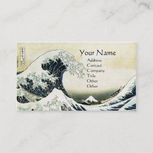 UNDERBAR WAVE MONOGRAM Blue Visitkort