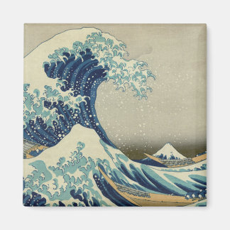 "Underbar Wave off Kanagawa" av Hokusai magnet