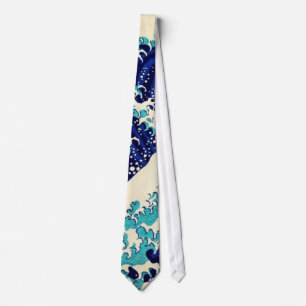 Underbar Wave Off Kanagawa Hokusai Japansk Vintage Slips