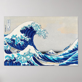 Underbar Wave off Kanagawa - Katsushika Hokusai -A Poster