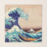 Underbar Wave Off Kanagawa Vintage Japansk Art Sjal<br><div class="desc">Katsushika Hokusai Den Underbara vågen av Kanagawa (1830) Den Underbara vågen av Kanagawa, även känd som Underbara vågen eller helt enkelt Wave, är en ukiyo-e av japansk konstnär Hokusai, som publicerades mellan 1830 och 1833 i den sena Edo-perioden som den första i Hokusai serie 36 vyer av berget Fuji. Det...</div>