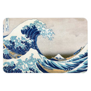 Underbar Wave Off Kanagawa Vintage Japansk Bra Magnet