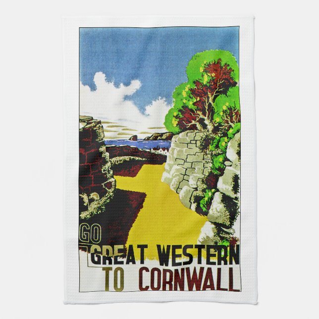 Underbar Western till Cornwall Kökshandduk (Vertikal)