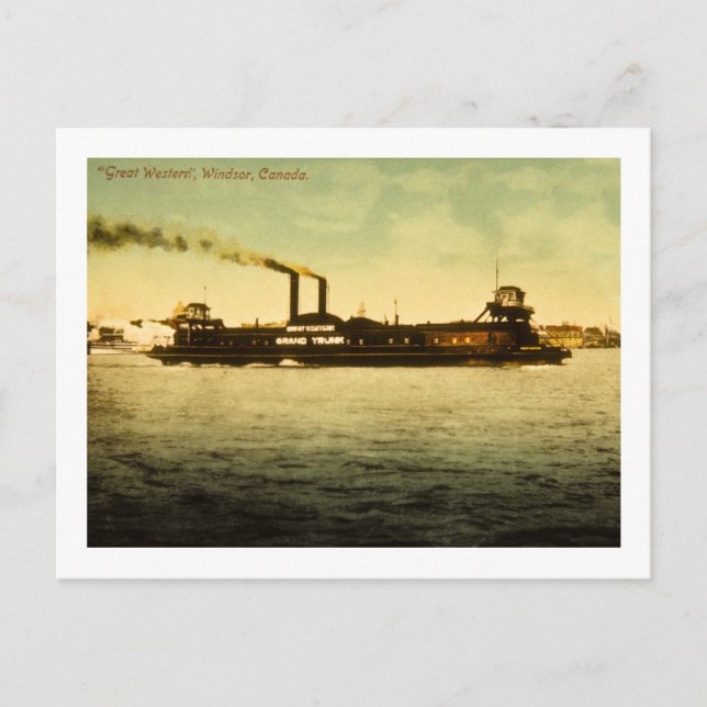 Underbar Western, Windsor, Kanada Vykort (Framsida)