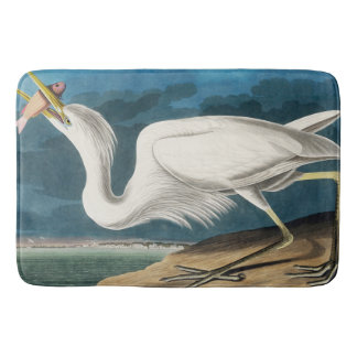 Underbar White Heron, 1835, The Birds of America Badrumsmatta