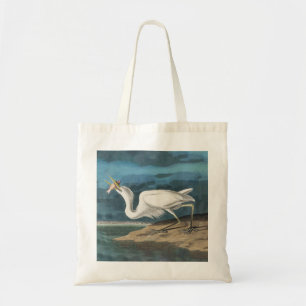 Underbar White Heron Audubon Bird Wildlife Paintin Tygkasse