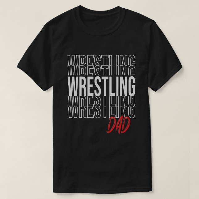 Underbar Wrestling Design Wrestler Sstickning T Shirt (Design framsida)