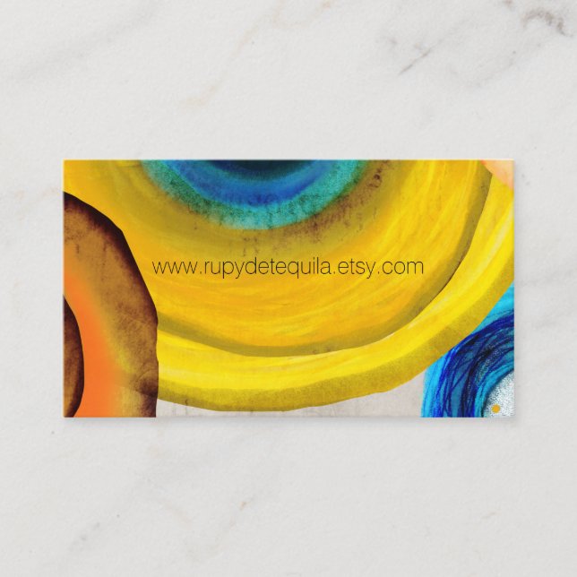 Underbara Affärskort Blommigt Visitkort (Framsida)