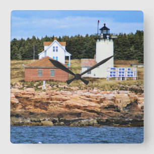 Underbara Anka-fyren, Maine Square Clock, Maine Fyrkantig Klocka