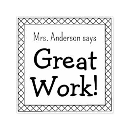 Underbara arbetsförmedlarens Personlig Classroom Självfärgande Stämpel