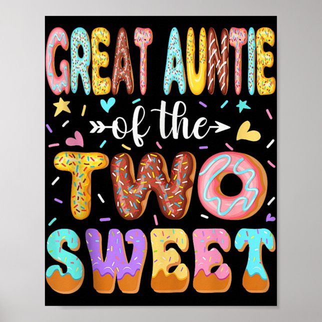 Underbara Auntie of the Two Birthday Girl Poster (Framsidan)