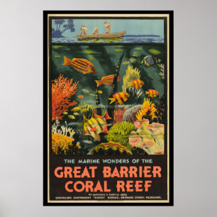 Underbara barriärrevet Poster Australien