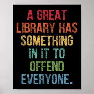 Underbara Bibliotek har något i det för att förolä Poster