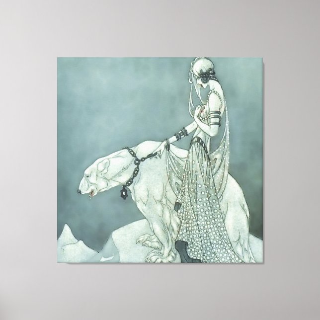 "Underbara björnen" av Marjorie Miller Canvastryck (Framsida)