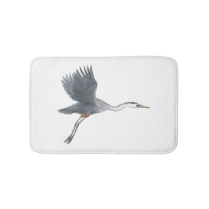 Underbara Blå Heron Badrumsmatta