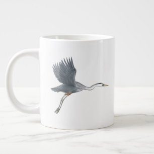 Underbara blå Heron under flygning Jumbo Mugg