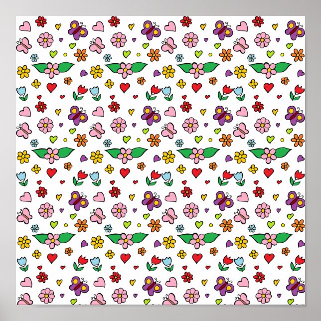 Underbara blommor poster (Framsidan)