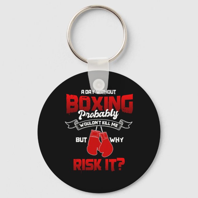 Underbara Boxing Gift Boxing Sport Boxing Handskar Nyckelring (Framsida)