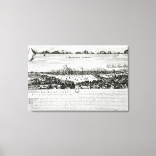 Underbara branden i London 1666 Canvastryck