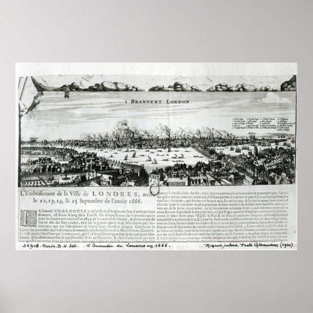 Underbara branden i London 1666 Poster (Framsidan)