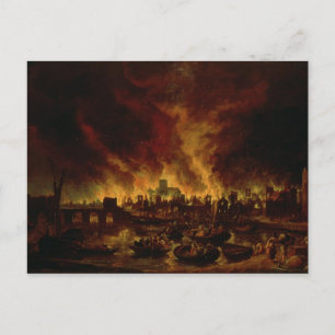 Underbara branden i London 1666 Vykort