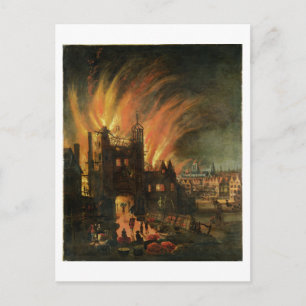 Underbara branden i London (september 1666) med Lu Vykort