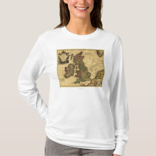 Underbara BritainPanoramic MapGreat Britannien Tee