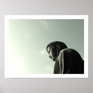 Underbara Buddha, Kamakura, Japan Poster