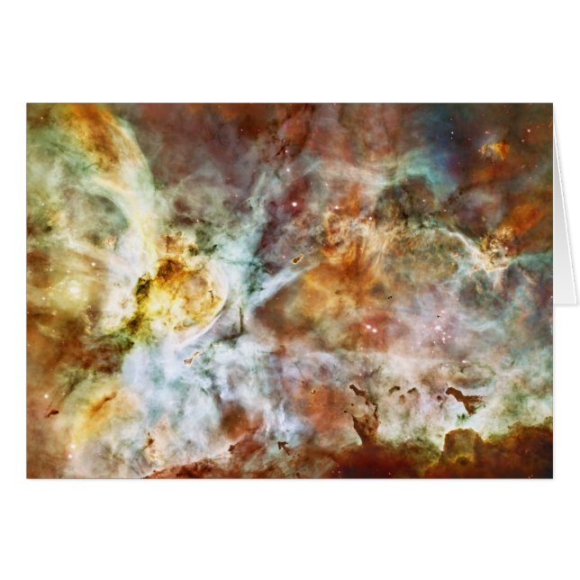 Underbara Carina Nebula NGC 3372 Star Birth Hälsningskort (Framsidan Horizontal)