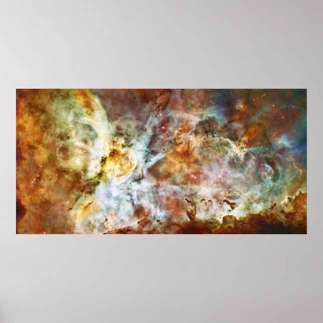 Underbara Carina Nebula NGC 3372 Star Birth Poster (Framsidan)