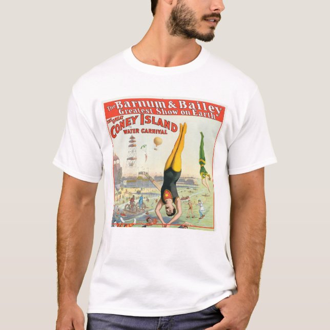 Underbara Coney Island Vatten Carnival T Shirt (Framsida)