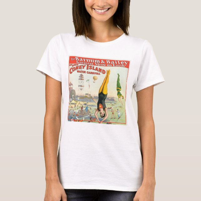 Underbara Coney Island Vatten Carnival T Shirt (Framsida)