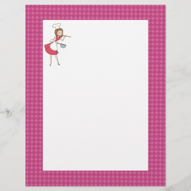 Underbara cute Recipe-sidor för receptbindare (Framsida)