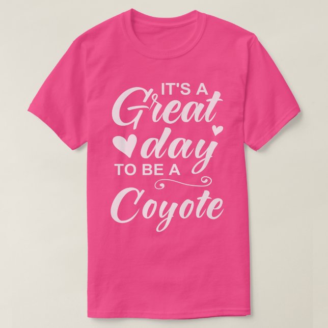 Underbara dagen för Sportfantast av Coyotes skolte T Shirt (Design framsida)