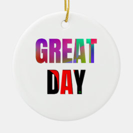 Underbara dagen. julgransprydnad keramik