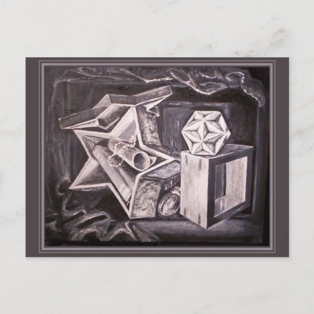 Underbara Dodekahedron-livet Vykort (Framsida)