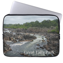 Underbara Falls Park Potomac River i Mather Gorge Laptop Fodral