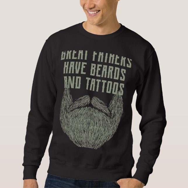 Underbara Far har viltfångare och tatueringar Lång Ärmad Tröja (Framsida)