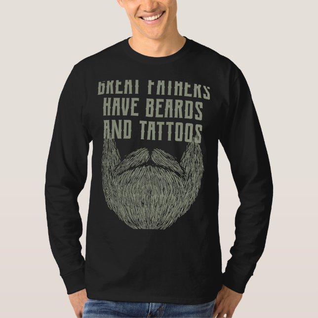Underbara Far har viltfångare och tatueringar T Shirt (Framsida)
