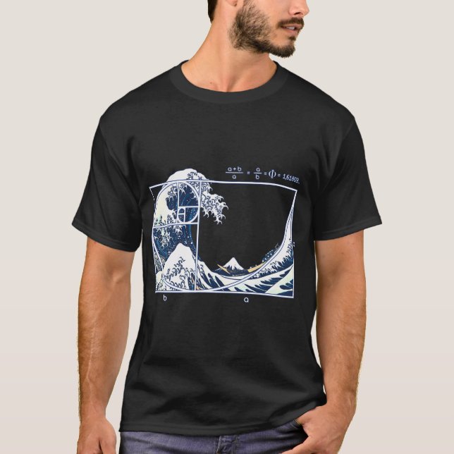 Underbara fibonacci Wave T Shirt (Framsida)