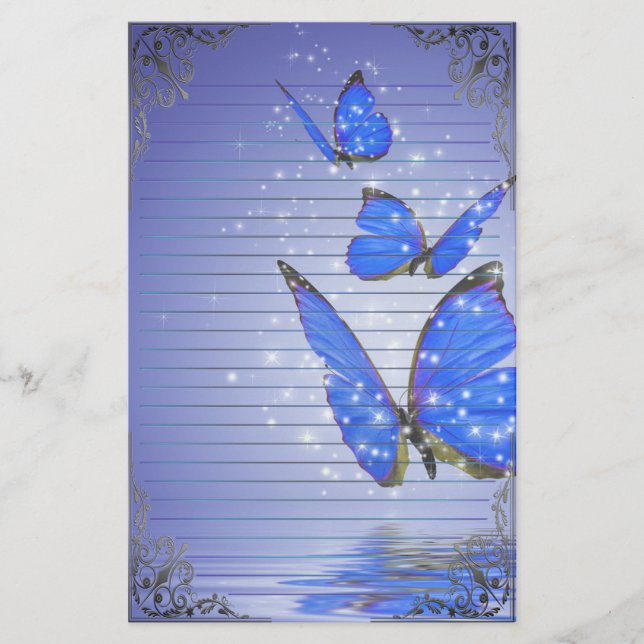 Underbara fjärilar brevpapper (Framsida)