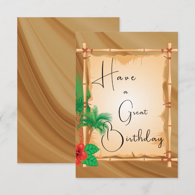 Underbara födelsedag kort (Fram/baksida)