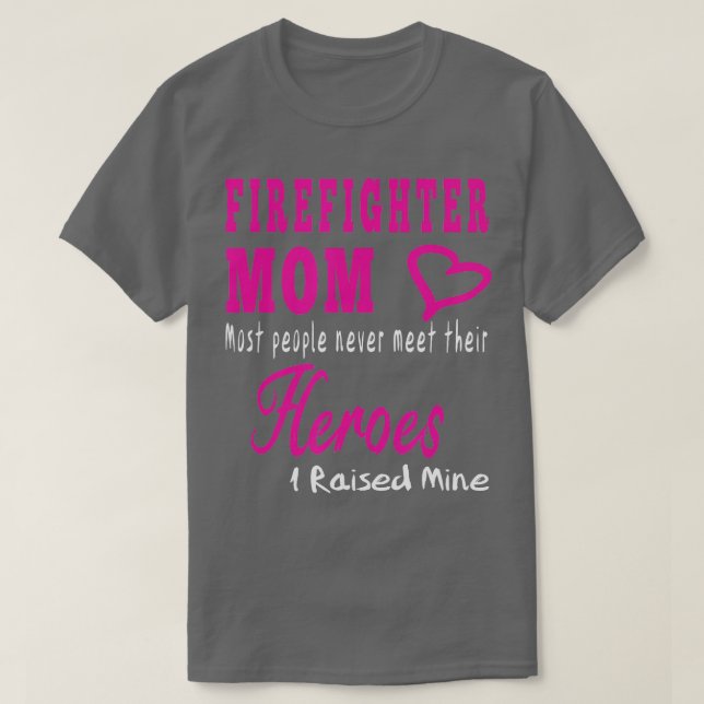 Underbara  för brandsläckare Mamma Idea Fireman Mo T Shirt (Design framsida)