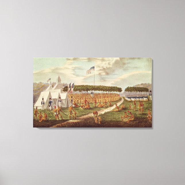 Underbara fördraget som hölls i Prairie du Canvastryck (Framsida)