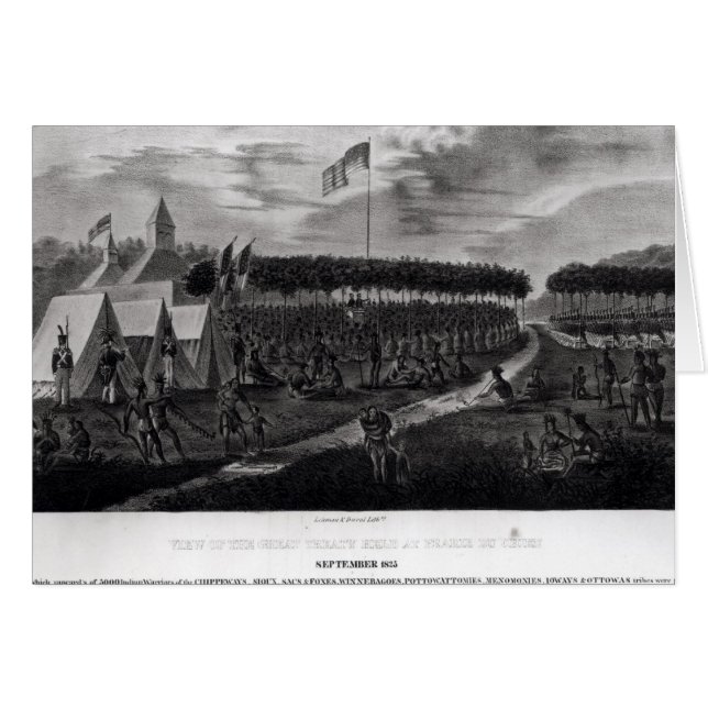 Underbara fördraget som hölls i Prairie du Hälsningskort (Framsidan Horizontal)