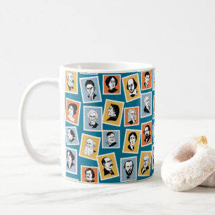 Underbara författare, poeter och lekrättigheter kaffemugg