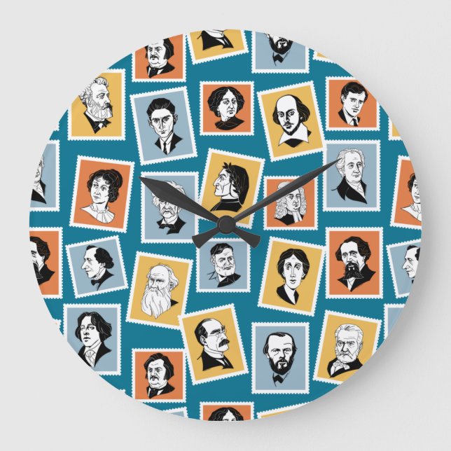 Underbara författare, poeter och lekrättigheter på stor klocka (Framsida)