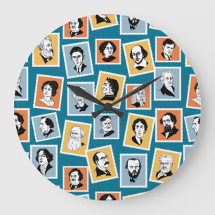 Underbara författare, poeter och lekrättigheter stor klocka